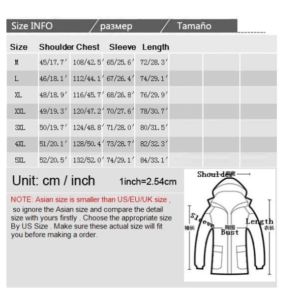 Winter Coat Plus Size Men Jacket Warm Overcoat Outwear Cotton Hooded Down Coat