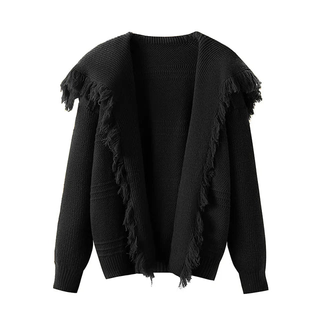 Women's Clothing Knitted Cardigan Autumn Winter Loose Solid Thick Woolen Sweate Female Top Casual Fashion Sweaters