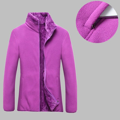 Thick Fleece jacket women's autumn winter outdoor polar fleece thermal coat Camping Hiking Jacket female Mountaineering clothes