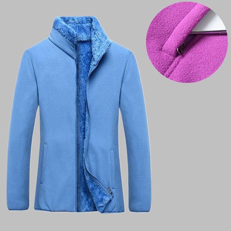 Thick Fleece jacket women's autumn winter outdoor polar fleece thermal coat Camping Hiking Jacket female Mountaineering clothes