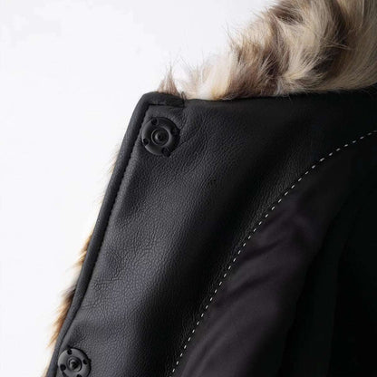 European and American style fashionable versatile artificial fur effect fur coat