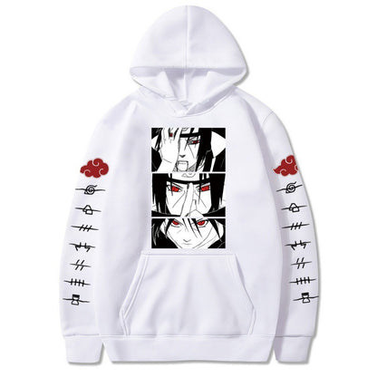 Naruto plush printed student hoodie for men's hoodie