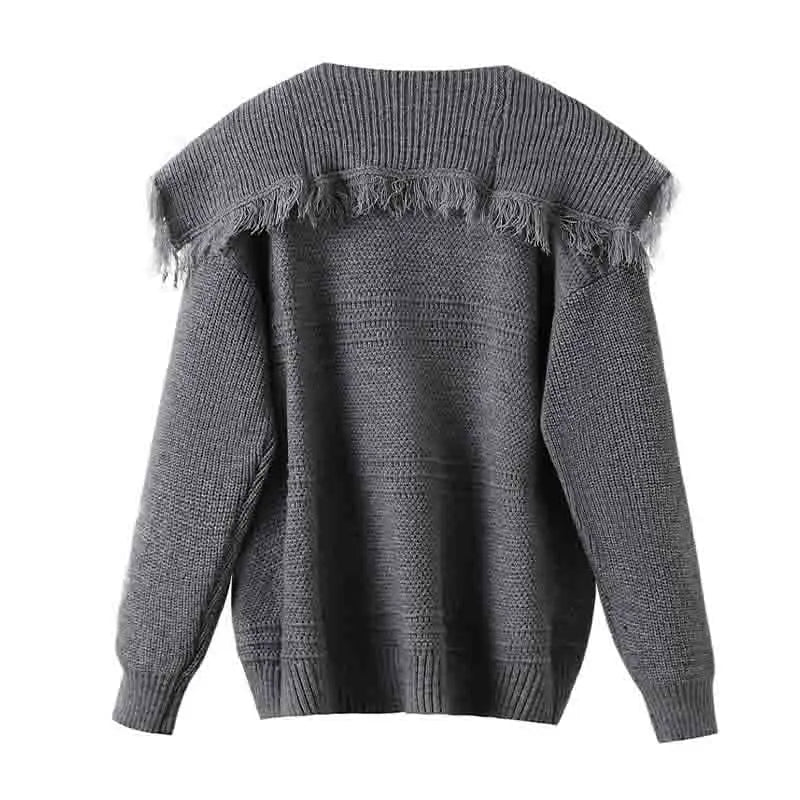 Women's Clothing Knitted Cardigan Autumn Winter Loose Solid Thick Woolen Sweate Female Top Casual Fashion Sweaters