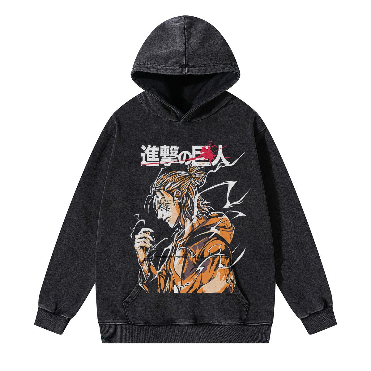 New Harajuku Japanese Street Pirate King Hoodie for Men, Lazy and Worn-out Couples, Casual Loose Hoodie Trend