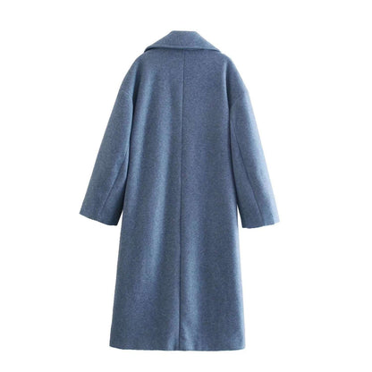 Autumn new women's urban casual four color loose woolen coat jacket