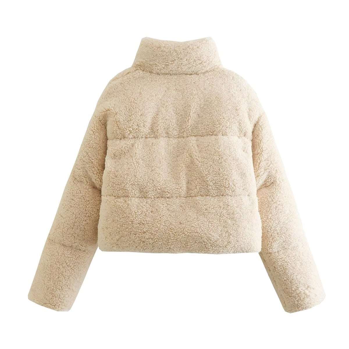 Casual versatile fleece cotton jacket jacket