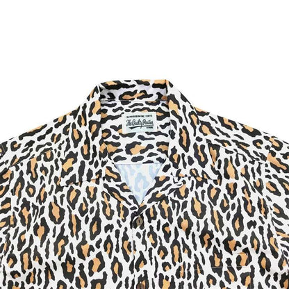 Classic Leopard  Lapel Shirts High Quality Fashion Casual Streetwear Tops