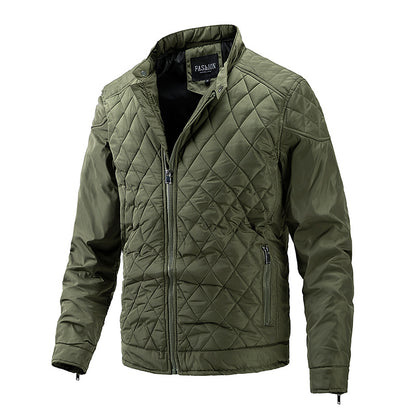 Jacket men's autumn and winter new motorcycle jacket men's casual jacket thin cotton jacket men