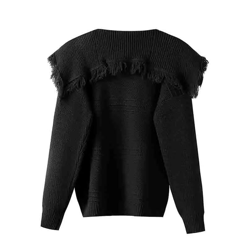 Women's Clothing Knitted Cardigan Autumn Winter Loose Solid Thick Woolen Sweate Female Top Casual Fashion Sweaters