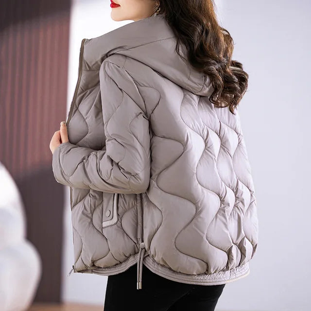 Winter Jacket Women 2023 New Outerwear Korean Clothes Women Coat Hooded Cotton Parkas Harajuku Ladies Quilted Coat Streetwear